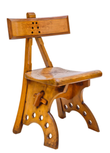 Handmade wooden chair