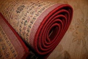 rolled up rug image